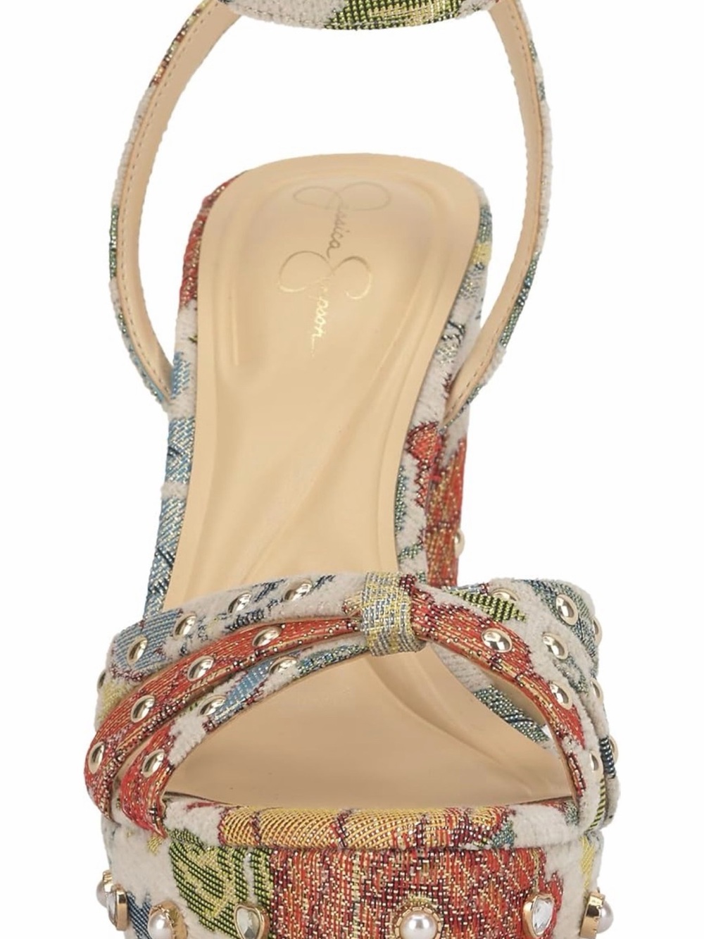 Jessica Simpson Women's Ilaria - Floral Tapestry Platform Sandal - NEVER WORN - Picture 4 of 4